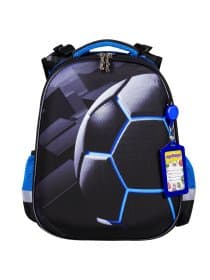 Ранец ЮНЛАНДИЯ EXTRA с дополнительным объемом, 2 отделения, "Soccer ball", 38х29х18 см, 270677
