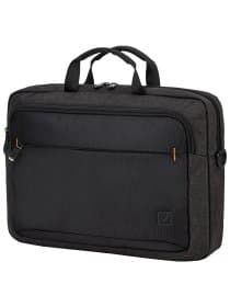 Сумка портфель BRAUBERG PRAGMATIC с отделением для ноутбука 15-16", "Vector", серо-черная, 30х42х8 см, 270827