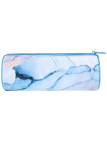 Пенал-тубус BRAUBERG, с эффектом Soft Touch, мягкий, "Blue marble", 22х8 см, 271570