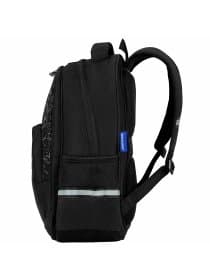 Рюкзак BRAUBERG SOFT, 2 отделения, 3 кармана, "Стильный шрифт", СВЕТЯЩИЙСЯ, 40х31х15 см, 272034
