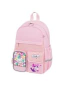Рюкзак BRAUBERG PASTEL с термонашивками в комплекте, "Anime kitten", персиковый, 40х29х14 см, 272065