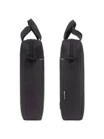 Сумка портфель BRAUBERG PRACTICAL с отделением для ноутбука 15,6", Grey line, черная, 29х40х7 см, 272604