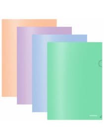 Папка-уголок ERICH KRAUSE "Matt Pastel Bloom", ассорти, 0,18 мм, 61133