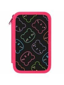 Пенал ПИФАГОР, 3 отделения, ламинированный картон, 19х11 см, "Bears", 273487