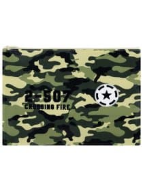 Папка для тетрадей ПИФАГОР А4, 1 отделение, ПВХ, на молнии, ассорти "Camouflage", 32x23 см, 273830