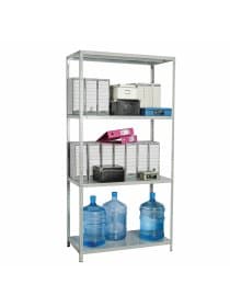 Стеллаж металлический BRABIX "MS-185/40/70-4", 1850х700х400 мм, 4 полки, 291103, S241BR354402