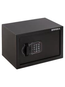 Сейф мебельный BRABIX "SF-200EL", 200х310х200 мм, электронный замок, черный, 291145, S103BR211214