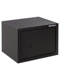 Сейф мебельный BRABIX "SF-230KL", 230х310х250 мм, ключевой замок, черный, 291146, S103BR211514