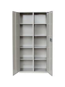 Шкаф металлический для документов BRABIX "KBS-10", 1803х880х390 мм, 77 кг, 2 отделения, сварной, 291159
