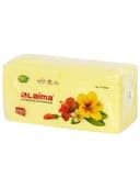 Салфетки бумажные 250 штук, 24х24 см, LAIMA, желтые, 100% целлюлоза, 111948