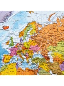 Карта мира политическая 117х80 см, 1:28М, с ламинацией, интерактивная, в тубусе, BRAUBERG, 112385
