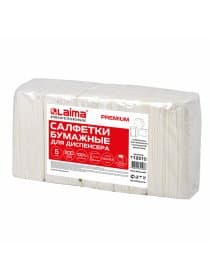 Салфетки косметические для диспенсера (Система N4) LAIMA PREMIUM, КОМПЛЕКТ 5 пачек по 200 шт., 2-слойные, 19,5х16,5 см, белые, 112510
