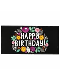 Конверт для денег "HAPPY BIRTHDAY!", Цветы, 166х82 мм, выборочный лак, ЗОЛОТАЯ СКАЗКА, 113748