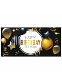 Конверт для денег "HAPPY BIRTHDAY TO YOU!", Шары, 166х82 мм, выборочный лак, ЗОЛОТАЯ СКАЗКА, 113751