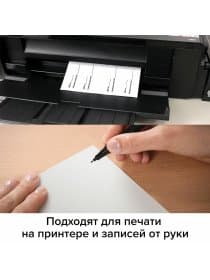 Этикетка самоклеящаяся ВСЕПОГОДНАЯ 210х297 мм, 1 этикетка, полиэстер, белая, 25 листов, TANEX, сырье Финляндия, 114545, TW-2000