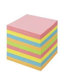 Блок для записей в боксе, 9х9х9 см, плотность 80 г/м2, цветной, BRAUBERG, 122225