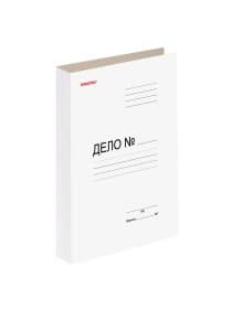 Скоросшиватель картонный мелованный ОФИСМАГ, гарантированная плотность 320 г/м2, белый, до 200 листов, 127820