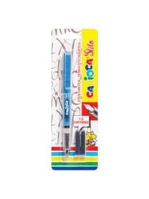 Ручка перьевая CARIOCA "Stilo", иридиевое перо, 2 сменных картриджа, корпус ассорти, Италия, 42303