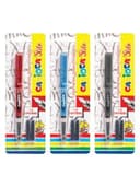 Ручка перьевая CARIOCA "Stilo", иридиевое перо, 2 сменных картриджа, корпус ассорти, Италия, 42303