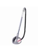 Ручка шариковая настольная BRAUBERG "Counter Pen", СИНЯЯ, пружинка, корпус серебристый, 0,5 мм, 143258