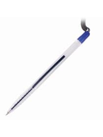 Ручка шариковая настольная BRAUBERG "Counter Pen", СИНЯЯ, пружинка, корпус синий, 0,5 мм, 143259
