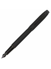 Ручка перьевая PARKER "IM Achromatic Black BT", черный матовый, нержавеющая сталь, синяя, 2127741