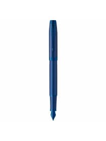 Ручка перьевая PARKER "IM Professionals Monochrome Blue", синий металлик, нержавеющая сталь, синяя, 2172964