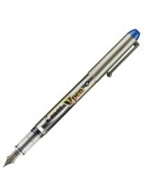 Ручка перьевая PILOT V-Pen, СИНЯЯ, корпус серый, линия письма 0,58 мм, SVP-4M L