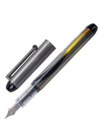 Ручка перьевая PILOT V-Pen, ЧЕРНАЯ, корпус серый, линия письма 0,58 мм, SVP-4M B