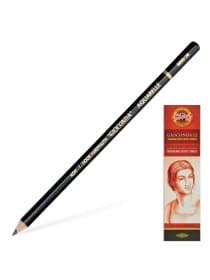 Карандаш чернографитовый, акварельный, художественный, KOH-I-NOOR, 1 шт., "Gioconda", 2B, заточенный, картонная коробка, 880002B001KS