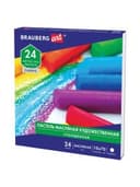 Пастель масляная художественная BRAUBERG ART CLASSIC, УТОЛЩЕННАЯ, 24 цвета, круглое сечение, 181452