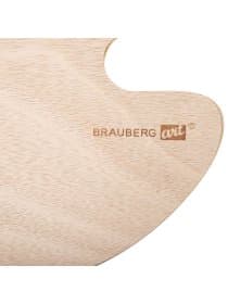 Палитра художественная деревянная овальная 30х40 см, BRAUBERG ART CLASSIC, 192233