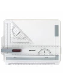 Доска чертежная А4, 370х295 мм, с рейсшиной и треугольником, BRAUBERG, 210535