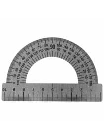 Транспортир 10 см, 180 градусов, металлический, ПИФАГОР, 210637