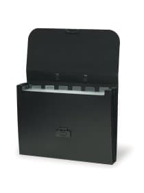 Папка-портфель пластиковая BRAUBERG "Energy" А4 (330х256х32 мм), 7 отделений, черная, 221204