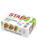 Силовые кнопки-гвоздики прозрачные STAFF 50 штук, в картонной коробке, 227804
