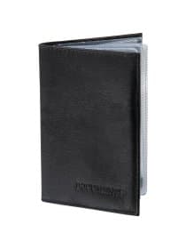 Обложка для автодокументов натуральная кожа галант, "DOCUMENTS", черная, BRAUBERG, 237208