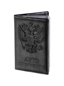 Обложка для автодокументов STAFF, полиуретан под кожу, "АВТОДОКУМЕНТЫ", черная, 237597