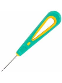 Шило с крючком, общая длина 140 мм, d=2 мм, прорезиненная ручка, STAFF, 238115