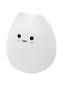 Ночник силиконовый LED "Котик" 90x89x102 мм, белый свет/RGB, таймер, USB, аккумулятор 400 мАч, DASWERK (ДАСВЕРК), 238935