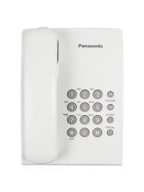Телефон PANASONIC KX-TS2350RUW, белый, повторный набор, тональный / импульсный режим