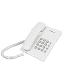 Телефон PANASONIC KX-TS2350RUW, белый, повторный набор, тональный / импульсный режим