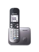 Радиотелефон PANASONIC KX-TG6811RUM, память 50 номеров, АОН, повтор, спикерфон, полифония, 10-100 м, серый