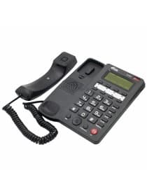 Телефон RITMIX RT-550 black, АОН, спикерфон, память 100 номеров, тональный / импульсный режим, черный, 80001483