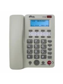 Телефон RITMIX RT-550 white, АОН, спикерфон, память 100 номеров, тональный / импульсный режим, белый, 80002154