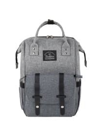 Рюкзак для мамы BRAUBERG MOMMY, крепления для коляски, термокарманы, серый, 41x24x17 см, 270818