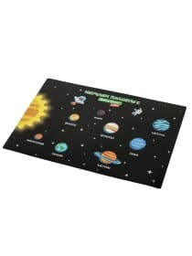 Настольное покрытие BRAUBERG KIDS, А3+, пластик, 46x33 см, "Открытый космос", 271731