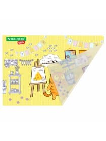 Настольное покрытие BRAUBERG KIDS для труда и творческих занятий, ПВХ, "Художник", 50х35 см, 272358