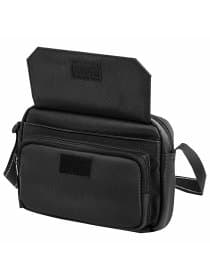 Сумка на плечо HEIKKI WALLET (ХЕЙКИ) два отделения, органайзер, черная, 15х20х5 см, 272639