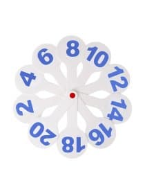 Веер-касса (цифры от 1 до 20), ОБЛЕГЧЕННАЯ, гибкая, ЮНЛАНДИЯ, 274052
